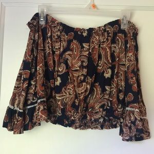 Paisley crop top